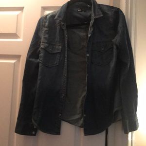 Faux jean shirt